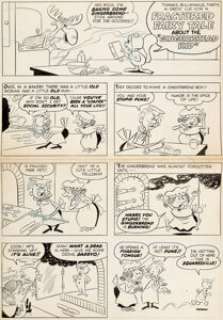 Mel Crawford Four Color #1275 Rocky and His  Friends Complete 4-Page Story Original Art (Dell, 1962)....  (Total: 4 Original Art)