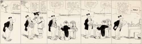 George McManus Bringing Up Father Daily Comic Strip Original Art dated 3-30-14 (Star Company, 1914). The - | Heritage