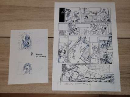 Louis | Louis - Planche originale + crayonné original - Tessa agent intergalactique T3 - Beau comme un Diyo - (2005) | Catawiki