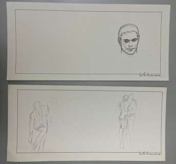 Manara, Milo | Manara, Milo - 2x Crayonné original - La Métamorphose de Lucius - (1999) | Catawiki