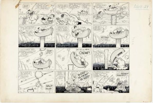 Harold Knerr | The Katzenjammer Kids, Sunday Comic Strip 29 Août 1943 | Galerie 9ème Art