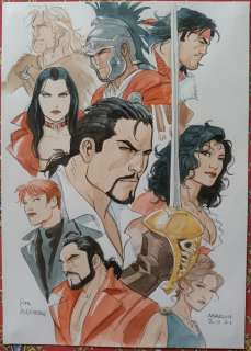 Marini, Enrico | Marini, Enrico - Dessin original couleur - Scorpion and Friends, les personnages de Marini - (2021) | Catawiki