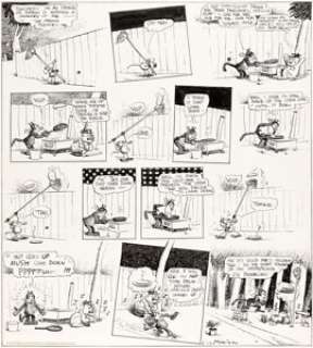 George Herriman Krazy Kat Sunday Comic Strip Original Art dated 5-27-34 (King Features Syndicate, 1934).... | Heritage