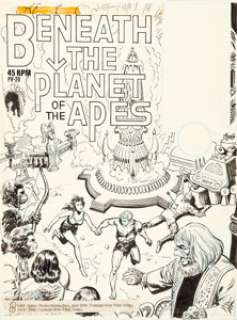 Ernie Chan (attributed), and Nestor Redondo (attributed) Beneath the Planet of the Apes [Book and Record Set] #PR2... (Total: 21 Original Art)