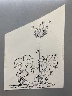 Wasterlain, Marc | Wasterlain, Marc - Dessin original - Fleur | Catawiki