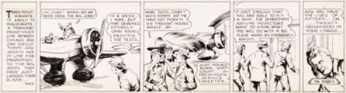 Hal Forrest and Reynold Brown Tailspin Tommy Daily #2653 Comic Strip Original Art (Bell Syndicate, 1936)....