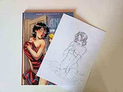 Cucca Vincenzo | Annie va a la fac + Dessin original - Vincenzo Cucca - EO - (2022) | Catawiki