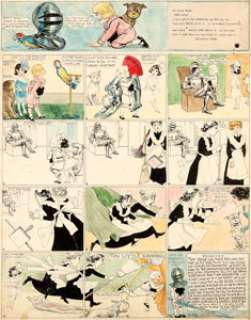 Richard F. Outcault Buster Brown Sunday Comic Strip Original Art dated 3-28-15 (American-Journal Examiner, 1915).... | Heritage