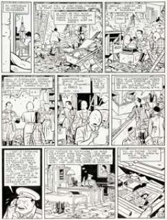 Yves Chaland Freddy Lombard Tome 4 Â« Vacances Ã  Budapest Â» Planche 29 (Les Humanoïdes Associés, 1988).... | Heritage