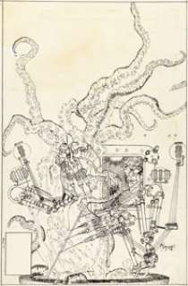 Michael Kaluta Secrets of Haunted House n°14 Original de couverture (1978).... | Heritage