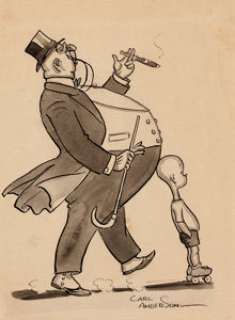  - Carl Anderson The Saturday Evening Post "Henry" Cartoon Original Art dated 3-25-33 (Curtis Publ., 1933)....