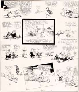 George Herriman Krazy Kat Sunday Comic Strip Original Art dated 3-3-18 (King Features Syndicate, 1918).... | Heritage