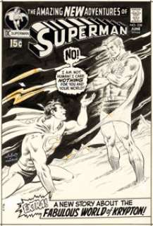 Carmine Infantino and Murphy Anderson Superman #238 Cover Original Art (DC, 1971). The "Sand - | Heritage