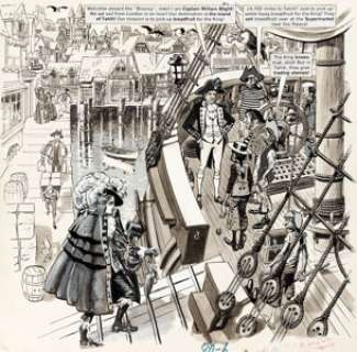 Wally Wood MAD #80 Complete 6-Page Story "Mutiny on the Bouncy" and Additional Pieces Original Art Group of 8 (Jul... (Total: 8 Original Art) | Heritage