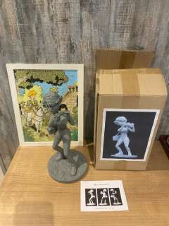 Marc Wasterlain / Sculptée Par Ulrick Bernaux | Jeannette Pointu - Statuette BD Patrimoine - Jeannette Pointu (monochrome) 30 cm. - avec dessin en couleur - (2018) | Catawiki