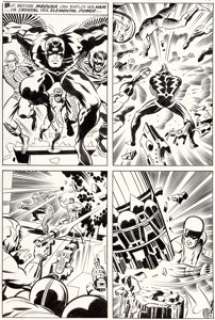 Jack Kirby and Joe Sinnott Fantastic Four #83 Story Page 8 Inhumans Original Art (Marvel, 1969)....