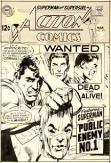 Neal Adams Action Comics #374 Cover Superman Original Art (DC, 1969).... | Heritage