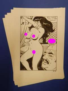 Tito Marchioro | Mondo Corrotto n. 33 - Tito Marchioro - 5x Tavole Originali "Tentazioni d’Oriente" - Page volante - Exemplaire unique - (1982) | Catawiki