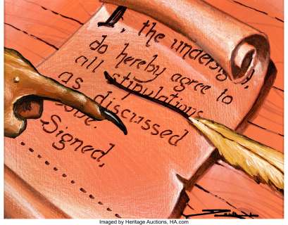 Original Art - Magic: The Gathering: Limited Edition (Alpha) "Contract From Below" Card Painting - | Heritage