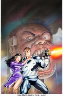 Mike Zeck and Phil Zimelman The Punisher: Circle of Blood! Trade Paperback Cover Original Art (Marvel, 1988)....