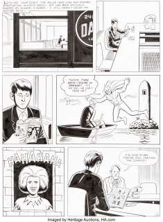 Daniel Clowes Eightball #19 Story Page 35 "David Boring" Original Art (Fantagraphics Books, 1998)....
