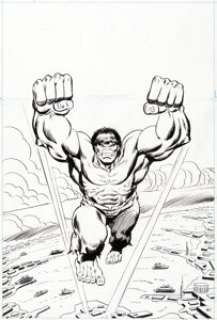 Ron Wilson and Mike Esposito - Mighty World of Marvel #175 Cover Hulk Original Art (Marvel UK, 1976).