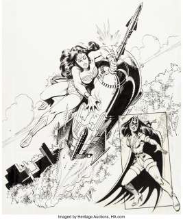 Eduardo Barreto - Wonder Woman #319 Cover Original Art (DC, 1984).