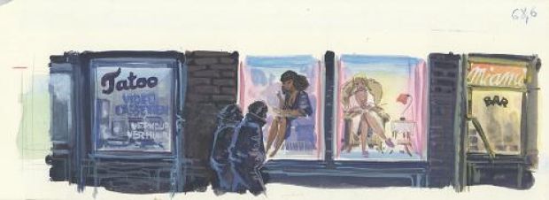 Jean-Claude Mézières | Illustration pour Lady Polaris | Galerie 9ème Art