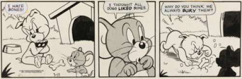 Jarvis, Kelly - Kelly Jarvis and Rich Maurizo Tom and Jerry Daily Comic Strip Original Art, Group of 3 (Editors Press Service, 199... (Total: 3 Original Art)