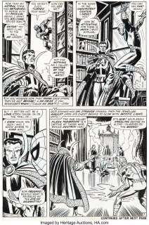 John Romita Sr. And Tony Mortellaro | Amazing Spider-Man #109 Story Page 7 Doctor Strange Original Art (Marvel, 1972... | Heritage