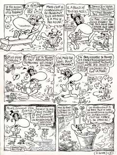 Mandryka | Le concombre masqué, planche originale à l’encre de chine. | Septimus