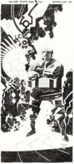 Mignola, Mike - Mike Mignola New Gods Secret Files #1 Darkseid Illustration Original Art (DC, 1998)....