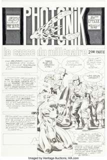 Mitton, Jean-Yves - Jean-Yves Mitton Spidey #42 Photonik Title Splash Page 1 Original Art (LUG, 1983)....