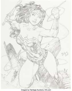 Benes, Ed - Ed Benes Wonder Woman Original Illustration (2020). ...