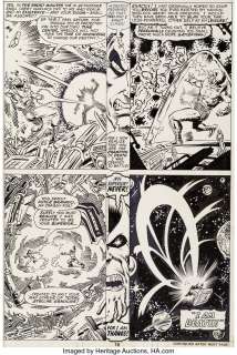 Starlin, Jim - Jim Starlin and Steve Leialoha Warlock #11 Story Page 12 Thanos Original Art (Marvel, 1976)....