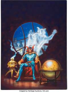 Larkin, Bob - Bob Larkin Doctor Strange Master of the Mystic Arts Cover Original Art (Marvel/Simon and Schuster, 1979)....