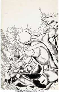 Kane, Gil - Gil Kane and Frank Giacoia Iron Fist #4 Cover Original Art (Marvel, 1976)....