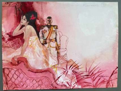 Wesseling, Jan | Wesseling, Jan - Originele tekening in kleur - Lola Montez voor de Belgische Libelle | Catawiki