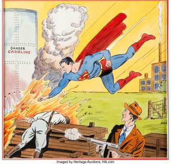 Ray, Fred | Fred Ray Superman #8 Cover Re-Creation Original Art (undated).... | Heritage