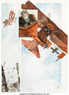 Pratt, George - George Pratt Enemy Ace: War Idyll Story Page 8 Original Art (DC, 1990)....