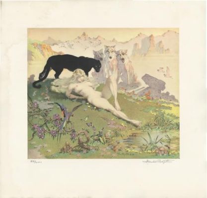 Frank Frazetta | Tirage Golden Girl, Signed Limited Edition 34/2000 Print, 1978 | Galerie 9ème Art