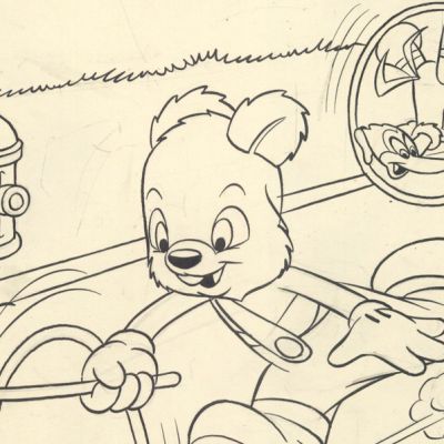 Delara- Andy Panda, Original Coloring Book Art | Russ Cochran