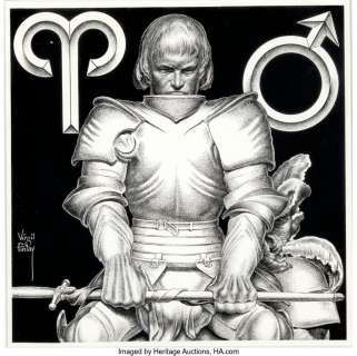 Finlay, Virgil | Virgil Finlay "Aries" Astrology Magazine Interior Illustration Original Art (c. 1960s). ... | Heritage