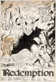 Hampton, Bo - Bo Hampton and Joe Rubinstein The New Mutants #63 Splash Page 4 Original Art (Marvel, 1988)....