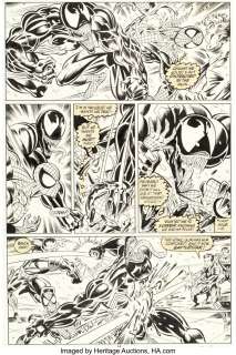 Bagley, Mark - Mark Bagley and Randy Emberlin The Amazing Spider-Man #375 Story Page 13 Venom Original Art (Marvel, 1993)....