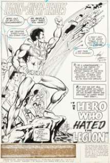 Grell, Mike | Mike Grell Superboy #216 Splash Page 1 Original Art (DC, 1976).... | Heritage