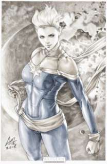 Twenty-first Century Comic Artist - Stanley "Artgerm" Lau The Life of Captain Marvel #1 Variant Cover Original Art (Marvel, 2018)....