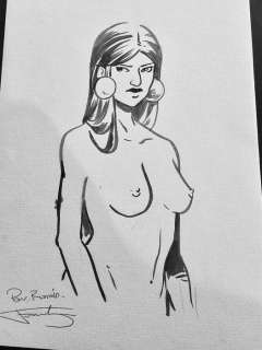 Fernandez Cédric | Cédric Fernandez - Dessin original - Érotique "Cortès" - Page volante - Exemplaire unique - (2022) | Catawiki