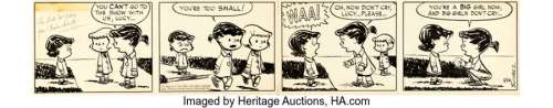 Schulz, Charles | Charles Schulz Peanuts Daily Comic Strip Original Art daily 3-26-1952 (United Features Syndicate, 1952).... | Heritage