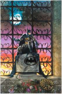 Dorman, Dave - Dave Dorman Batman Master Series Card #1 and Batman Masterpieces Cover Original Art (DC/Skybox and Wat...